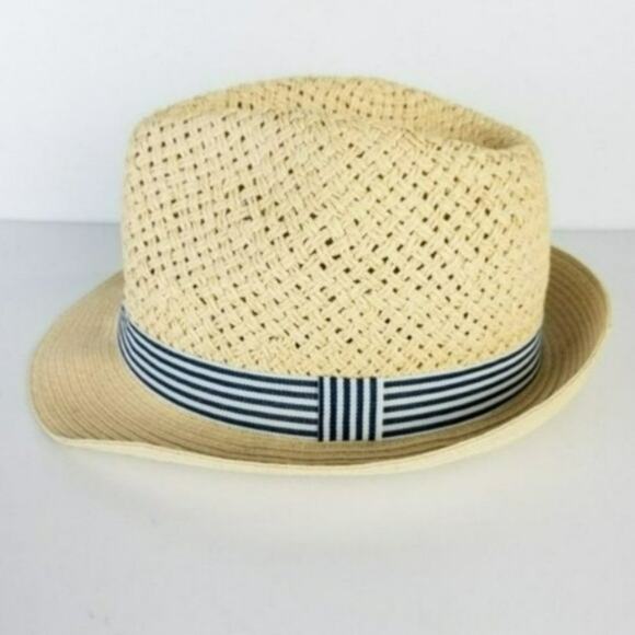 INC International Concepts Open-Braid Fedora - Tan - Picture 2 of 3